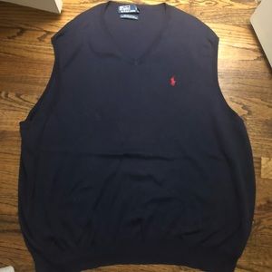 3XB navy sweater vest